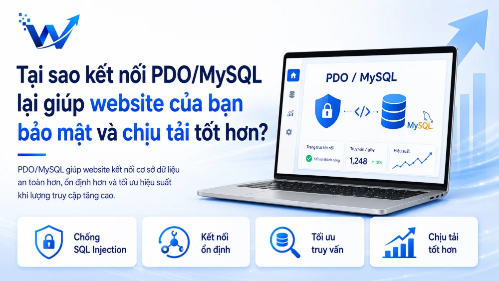 Tại sao kết nối PDO/MySQL lại giúp website của bạn bảo mật và chịu tải tốt hơn?