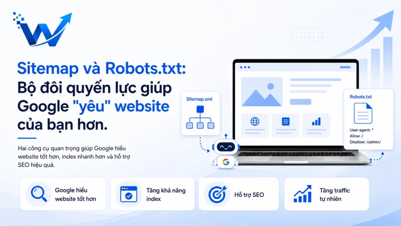 Sitemap và Robots.txt: Bộ đôi quyền lực giúp Google "yêu" website của bạn hơn.