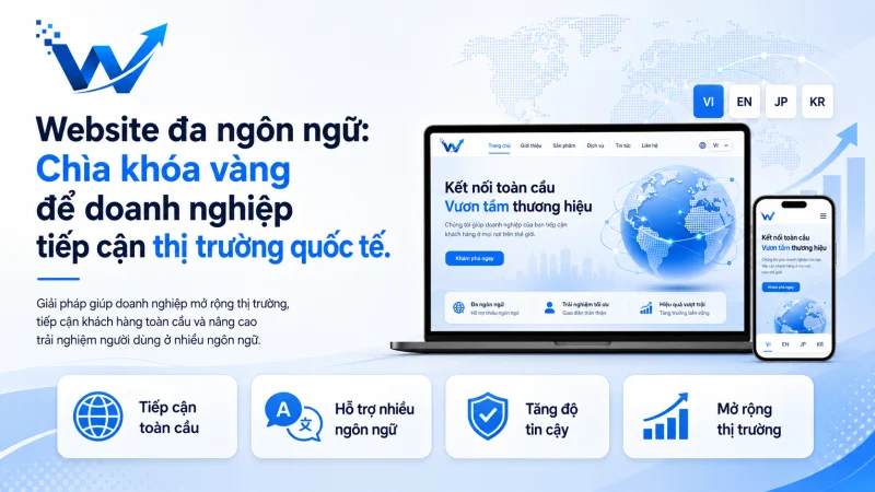 Website đa ngôn ngữ: Chìa khóa vàng để doanh nghiệp tiếp cận thị trường quốc tế.