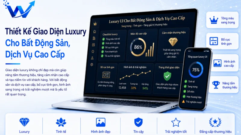 Thiết Kế Giao Diện Luxury Cho Bất Động Sản, Dịch Vụ Cao Cấp