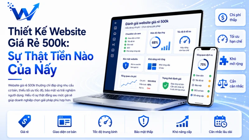 Thiết Kế Website Giá Rẻ 500k: Sự Thật Tiền Nào Của Nấy