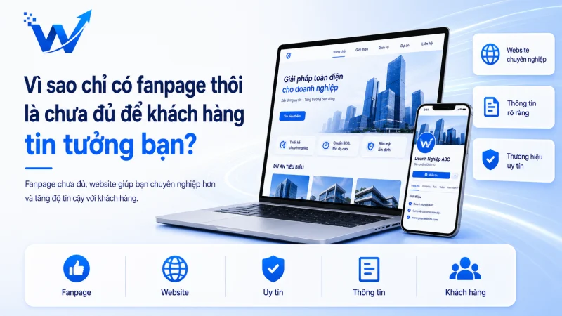 Vì sao chỉ có fanpage thôi là chưa đủ để khách hàng tin tưởng bạn?
