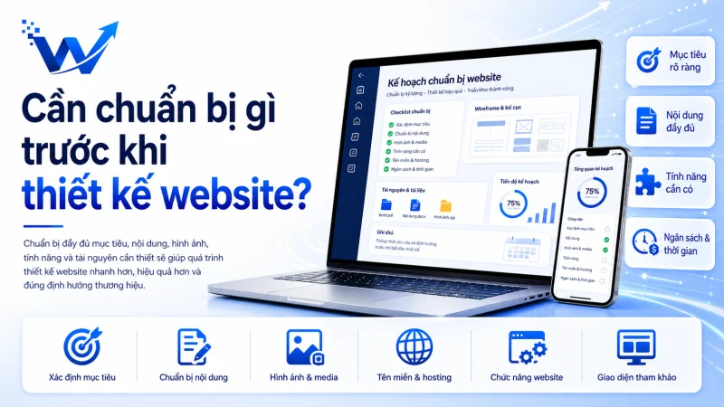 Cần chuẩn bị gì trước khi thiết kế website?